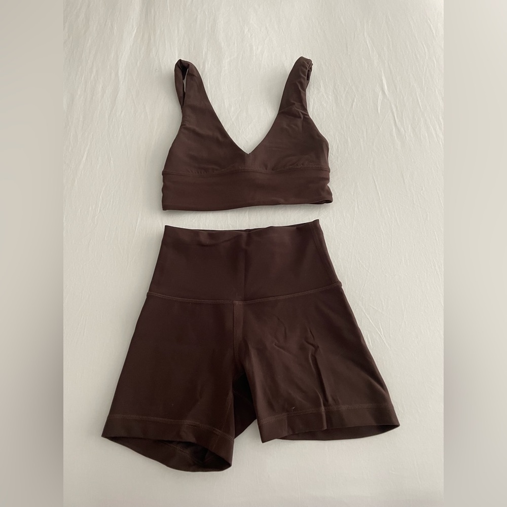 Lulu lemon align  biker shorts -  size 2